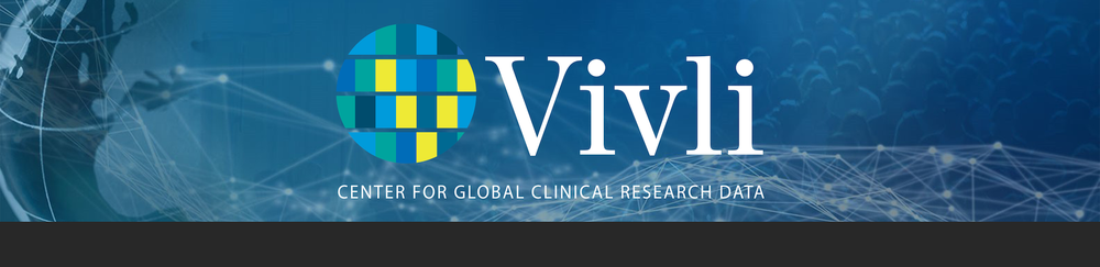 Vivli banner, with a Earth pattern in the background. - Vivli