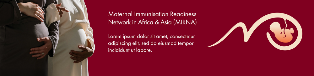 MIRNA Banner with pregnant women in the background. - MIRNA_2025