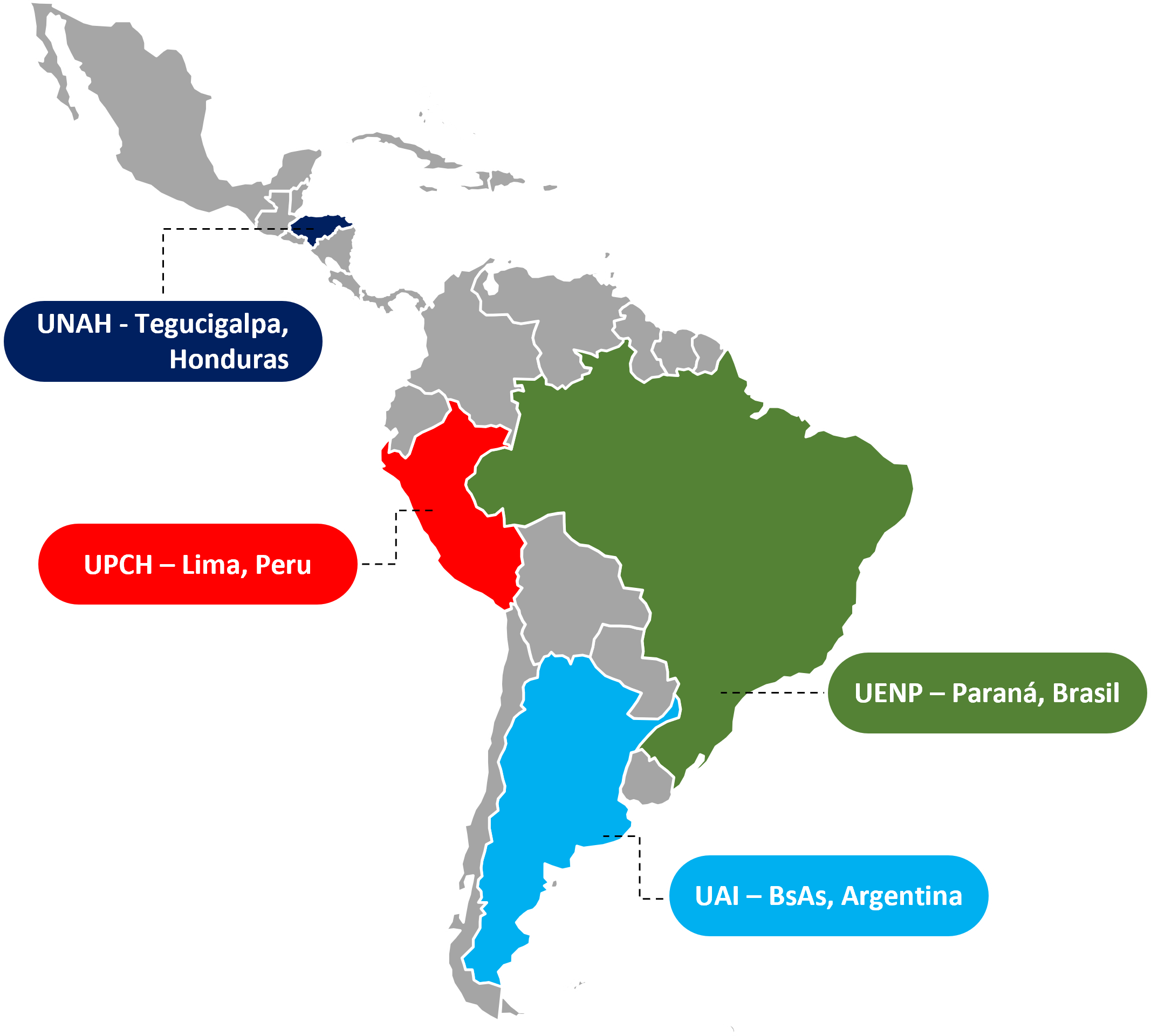 Latin America Wrkshp Countries Map 