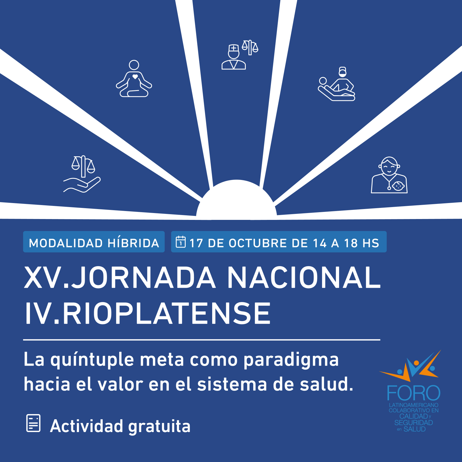 Flyer promocional de la Jornada Foro Nacional