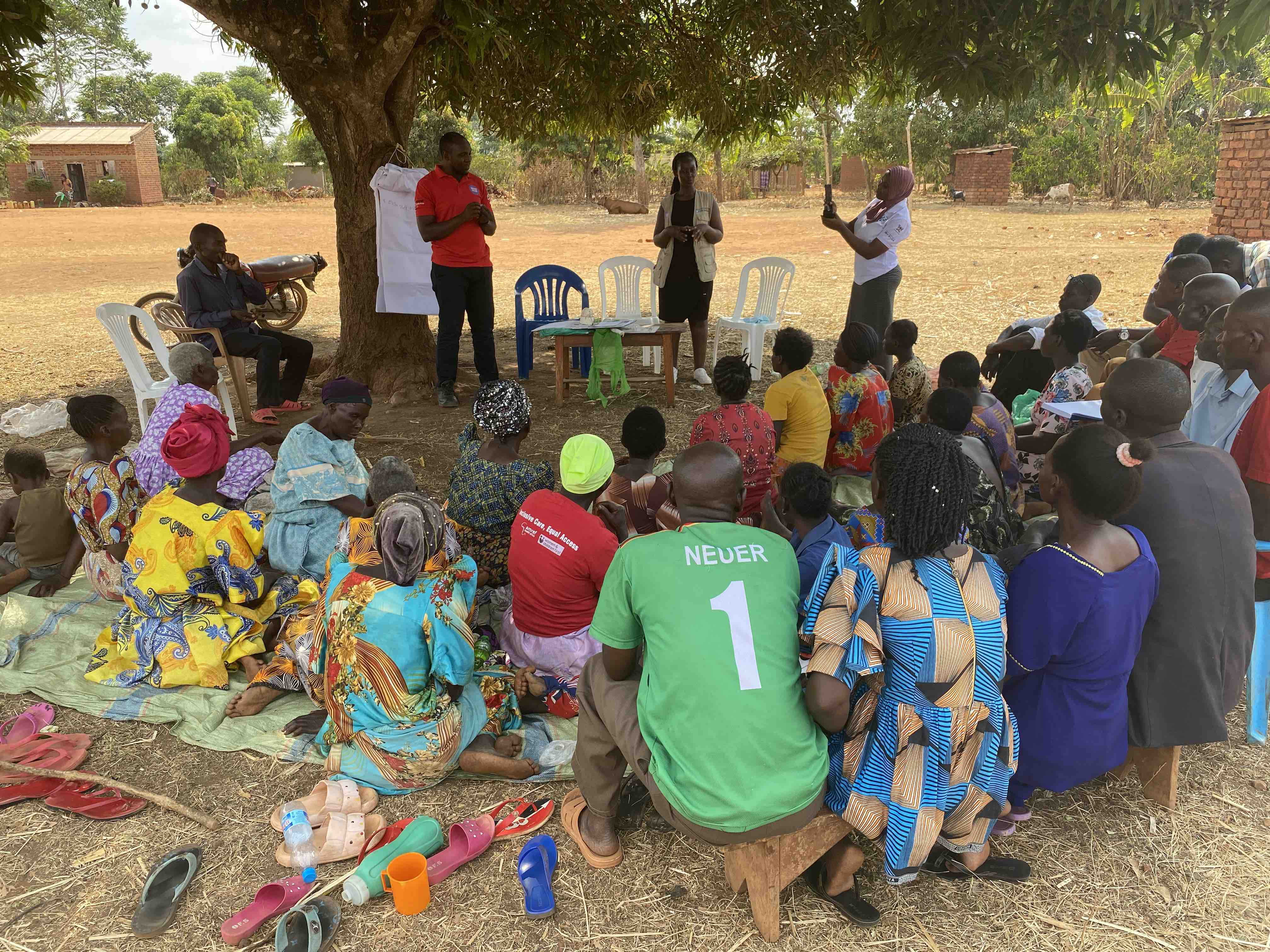 Group meeting at Nsambya village