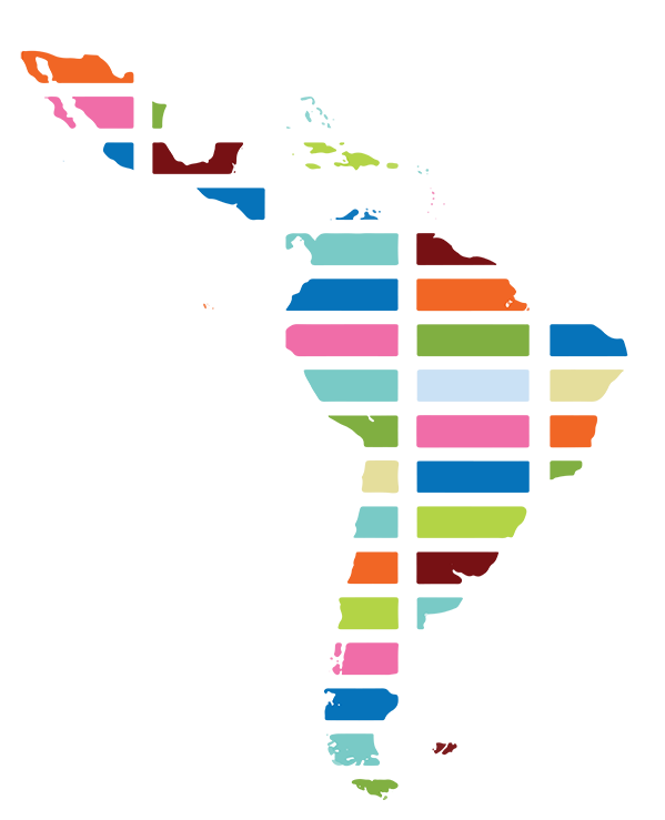 LAC region map