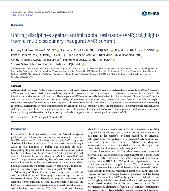 Educate, Advocate, Act Now: a sustainable approach to combating antimicrobial resistance TODAY
