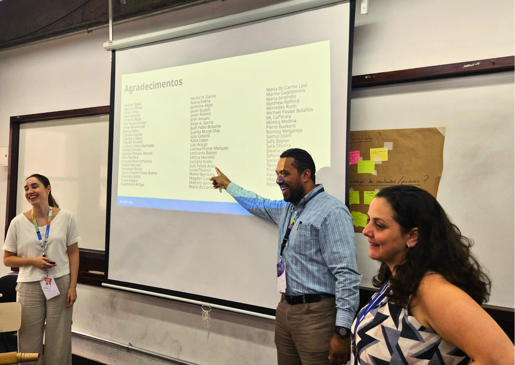 Representates da TGHN LAC durante oficina Pathfinder no Congresso Alames 2025