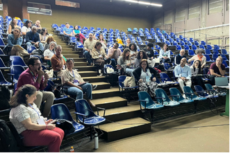Participantes de la roda en auditorio.