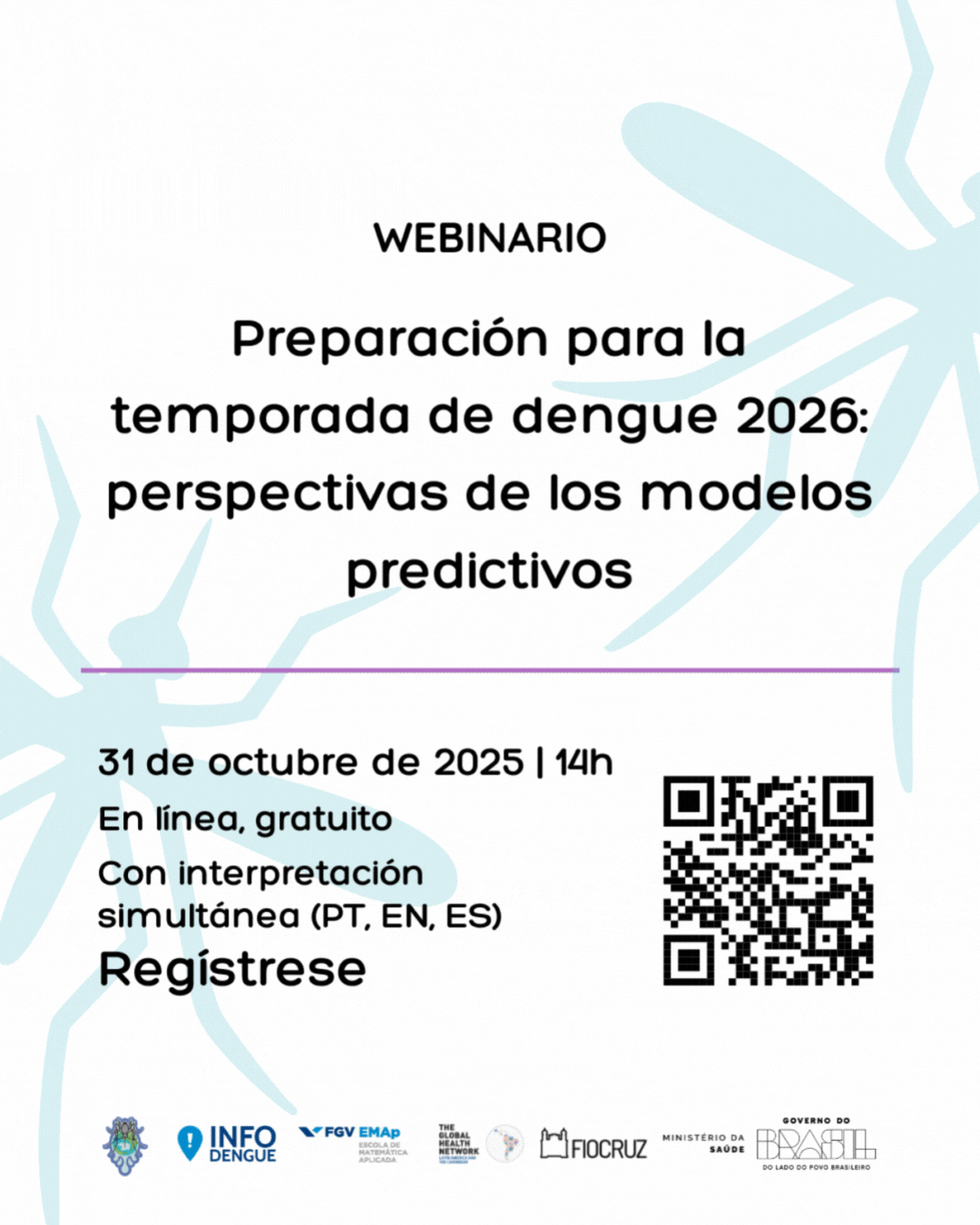 Card webinario Preparación para la temporada de dengue.