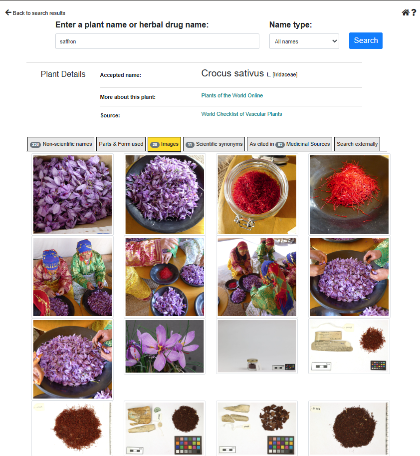 MPNS screen for Saffron images