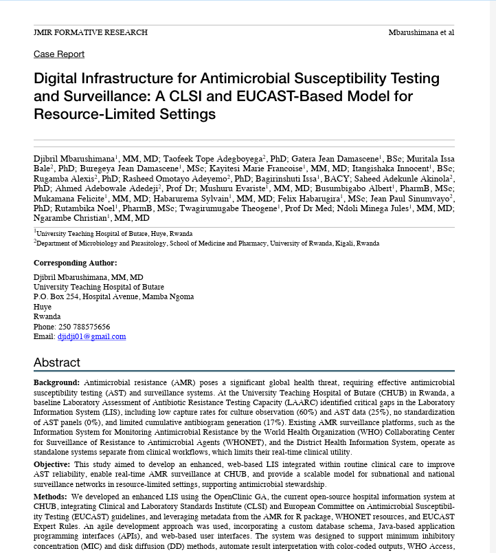 Educate, Advocate, Act Now: a sustainable approach to combating antimicrobial resistance TODAY