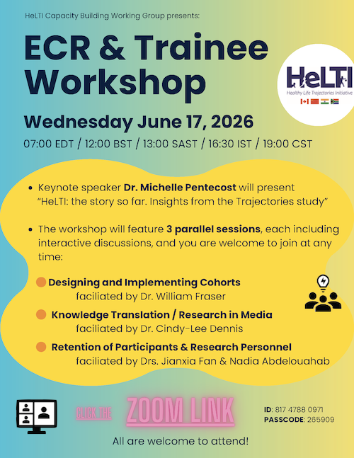 ECR Annual workshop on June 17, 2026. Start time is 7 EDT, 12 BST, 13 SAST, 16:30 IST, 19 CST. Click the zoom link to join.