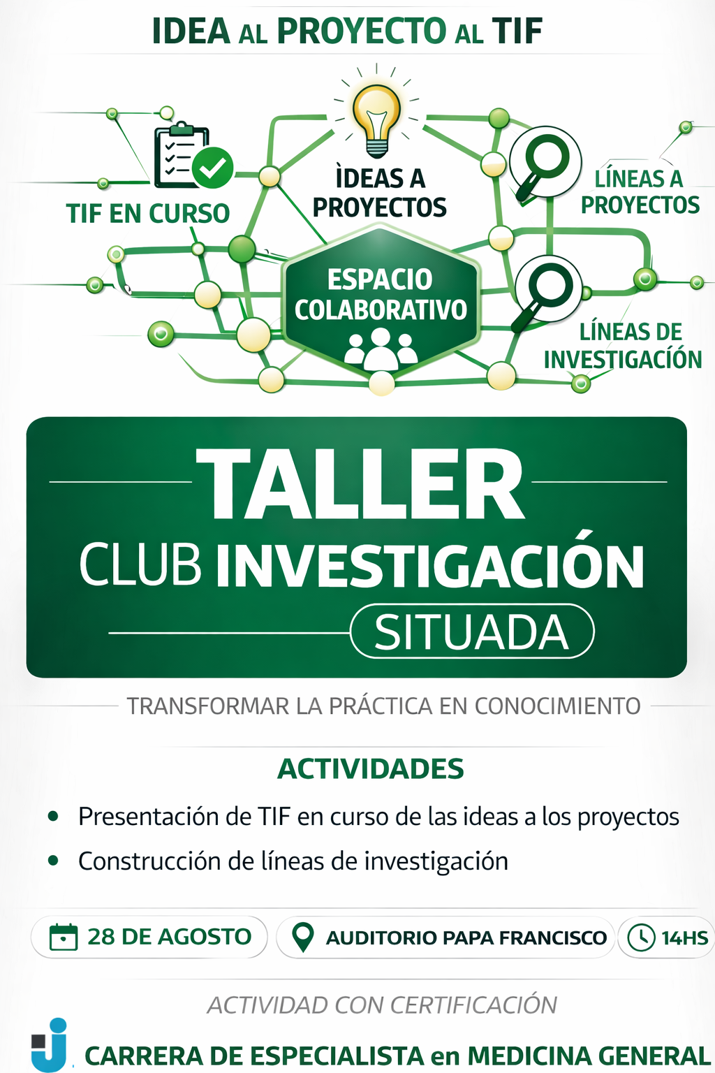Flyer del evento Investigaci&oacute;n Situada