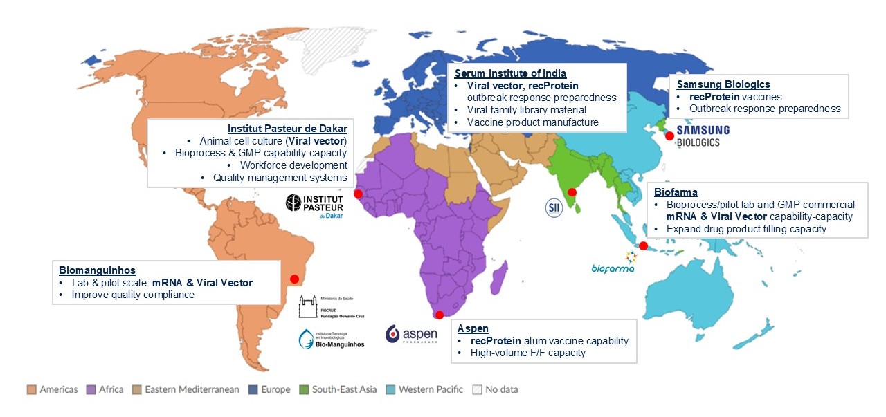 Map of VMFN Facilities